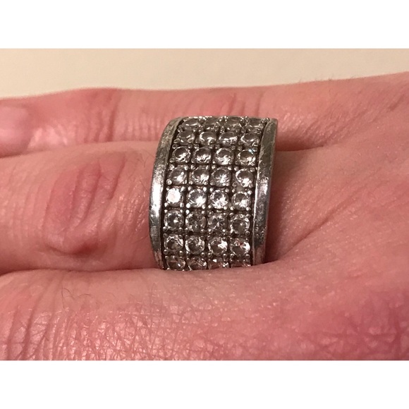 Silpada Jewelry - RARE Silpada Sterling Channel-Set CZ Ring